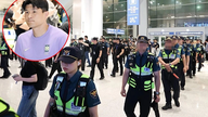 Trener Park Hang-seo i południowokoreańska drużyna narodowa wracają do domu. Na miejscu pojawiły się oddziały policji, a eskortowali ich ochroniarze.