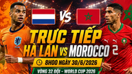ការប្រកួតបាល់ទាត់ផ្ទាល់ ហូឡង់ ទល់នឹង ម៉ារ៉ុក (ម៉ោង 8:00 ថ្ងៃទី 30 ខែមិថុនា): ក្រុម Orange Tornado ប្រឈមមុខនឹងបញ្ហាប្រឈមមួយ