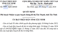 Tan Thanh stadsplaneringsprojekt, som omfattar 11 800 hektar i Tay Ninh: Ett viktigt handelscentrum i Dong Thap Muoi-regionen.