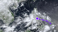 Das Tiefdruckgebiet in der Nähe der Philippinen wird sich voraussichtlich in das Südchinesische Meer verlagern.