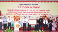 Hop Thanh ha ricevuto il Certificato di Classificazione come Reperto Storico e Culturale di Livello Provinciale per il Tempio di Tuong.