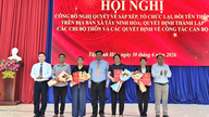 Xã Tây Ninh Hòa công bố nghị quyết sắp xếp thôn và kiện toàn các chi bộ