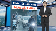 Prognoza meteo pentru 1 iulie: Vietnamul de Nord rămâne inundat de ploi abundente în prima zi a lunii iulie, cu furtuni puternice în multe zone.