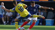 Frankrig vs Sverige 0-0 (Halvetid) Mbappés mål annulleret