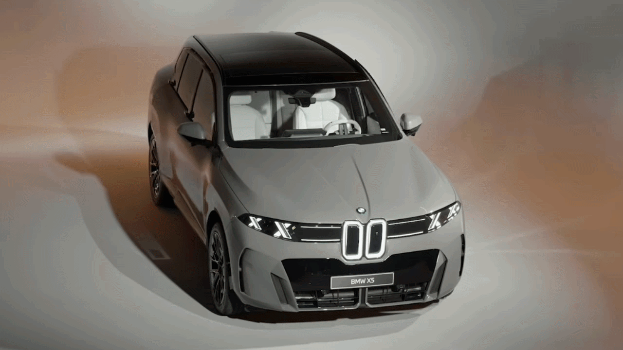 En närmare titt på nya BMW X5: En helt elektrisk version har dykt upp.