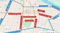 明日、ホーチミン市では複数の道路が閉鎖されます。人々はどのように移動するのでしょうか？