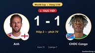 Engeland tegen Democratische Republiek Congo live: Engeland maakt gelijk 1-1