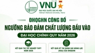 Hanoi nasjonaluniversitet kunngjør minimumskravene for opptaksprøven til universitetet i 2026.