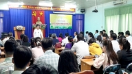 Persidangan ulasan mengenai kerja-kerja Jabatan Sains dan Teknologi wilayah Khanh Hoa dalam tempoh enam bulan pertama tahun 2026.