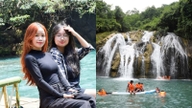 Air Terjun Ta Puong di Quang Tri: Sebuah "permata hijau" di tengah pegunungan Truong Son, yang menarik pengunjung yang mencari kesejukan dari teriknya musim panas.