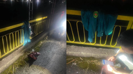 एक युवक पुल पर अपनी कमीज और फोन छोड़कर 'लापता' हो गया।