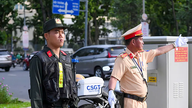 Op de avond van 2 juli werd het verkeer op veel wegen in Ho Chi Minh-stad aangepast om ruimte te maken voor een vuurwerkshow.