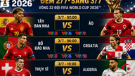 Programul transmisiunilor în direct pentru Cupa Mondială FIFA 2026, pe 3 iulie, pe VTV.