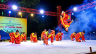 Openingsceremonie van het toernooi voor traditionele vechtsporten van de vechtsportscholen van Binh Dinh.