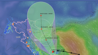 Typhoon No. 1 continuously changed direction, heading towards the sea area of ​​Hai Phong - Quang Ninh.
