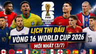 Uppdaterat spelschema för åttondelsfinalen i VM 2026 den 3 juli.