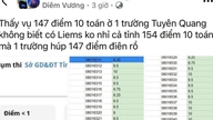 Circolano voci su un numero insolitamente elevato di voti perfetti in matematica: il Dipartimento dell'Istruzione e della Formazione di Tuyen Quang sta verificando l'informazione.
