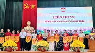Gesangsfestival im Wohngebiet der Gemeinde Hoang Hoa Tham