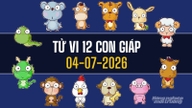Tử vi 12 con giáp ngày 4/7/2026: Sửu - Mão - Thìn thuận lợi
