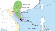 Typhoon No. 1 will cause heavy rain in Quang Ninh, Hai Phong, Lang Son, and Bac Ninh.