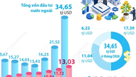 Vietnam'a yapılan toplam kayıtlı yabancı yatırım, ilk altı ayda %61 oranında arttı.