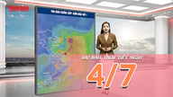 [Video] Wettervorhersage für den 4. Juli 2026: Taifun Nr. 1 verursacht starke Regenfälle in Nordvietnam, wobei in einigen Gebieten Niederschlagsmengen von über 350 mm auftreten.