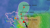 Een storm trekt de Golf van Tonkin binnen; de provincies Hung Yen en Quang Ninh zullen vanaf vanmiddag te maken krijgen met harde wind.