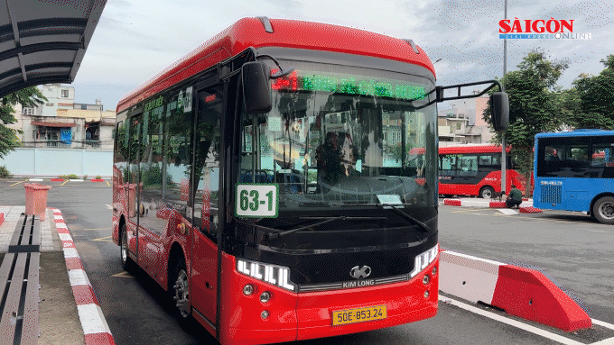 Ho Chi Minh-staden lanserar en elektrisk busslinje mellan provinsiella områden som förbinder Dong Thap.