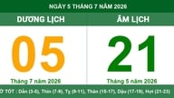 5 Temmuz 2026 için Ay Takvimi: İyi şans için uğurlu saatleri ve önemli notları kontrol edin.