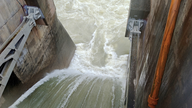 Debido al impacto del tifón número 1, las precipitaciones alcanzaron los 400 mm y muchos embalses liberaron agua.