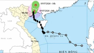 台風1号は徐々に勢力を弱めているものの、クアンニン省では依然として非常に激しい雨が降り続いている。