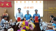 The Trade Union of Nui Thanh Commune, Da Nang, signed a cooperation agreement with 6 other communes.