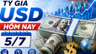 De huidige wisselkoers van de Amerikaanse dollar (5 juli): De Amerikaanse dollar wordt bij Vietcombank, Vietinbank en BIDV uniform verkocht voor 26.463 VND/USD.