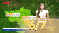 [Video] Værmelding for i kveld og i morgen, 6. juli 2026: Regn etter stormen fortsetter å forårsake i Nord- og Sentral-Vietnam.