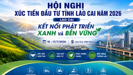 Persidangan Promosi Pelaburan Wilayah Lao Cai 2026 bakal berlangsung.