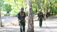 Heute Morgen begann im Le Thi Rieng Park die Suche und Bergung der sterblichen Überreste gefallener Soldaten.
