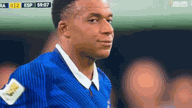 La réaction de Mbappé lorsque la France a encaissé le deuxième but.