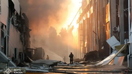 Sejumlah ledakan mengguncang ibu kota Ukraina, Kyiv.