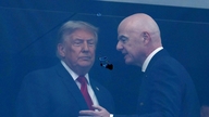 Como o presidente Trump foi protegido pela segurança na final da Copa do Mundo? Através de um vidro à prova de balas.