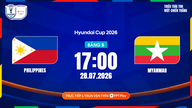 Link xem trực tiếp Philippines vs Myanmar, 17h00 ngày 28.7 - bảng B ASEAN Cup 2026