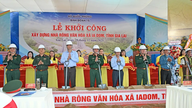 Gia Lai: Baubeginn für das Kulturzentrum der Gemeinde Ia Dom.
