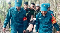 ダナン：山で遭難したドイツ人観光客を救助するため、数十人が森の中をトレッキングした。