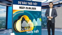 ការព្យាករណ៍អាកាសធាតុសម្រាប់ថ្ងៃទី ២៥ ខែមិថុនា៖ ភាគខាងជើងប្រទេសវៀតណាមកំពុងជួបប្រទះនឹងការថយចុះបន្តិចនៃកំដៅ ហើយរំពឹងថានឹងមានផ្គររន្ទះចាប់ពីរសៀលតទៅ។