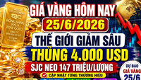 Giá vàng hôm nay 25/6: Cập nhật bảng giá SJC, BTMC, DOJI, PNJ mới nhất
