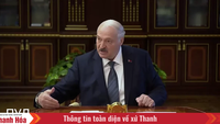 President Lukashenko waarschuwde Oekraïne om Wit-Rusland niet in het conflict te betrekken.