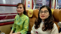 Médicos do Hospital Bach Mai viajam de trem até suas instalações em Ninh Binh: 'Uma experiência muito especial'
