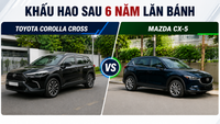 Comparação da depreciação do Toyota Corolla Cross e do Mazda CX-5 após 6 anos de uso.