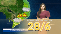 [Vídeo] Previsão do tempo para hoje à noite e amanhã, 28 de junho de 2026: O norte do Vietnã deverá ter aumento de tempestades, enquanto o centro do Vietnã continuará com tempo quente.