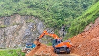 Erhöhtes Überschwemmungsrisiko in Nordvietnam.