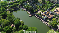 Kemunculan taman-taman diraja di Kubu Kota Hue sebelum pengubahsuaian.